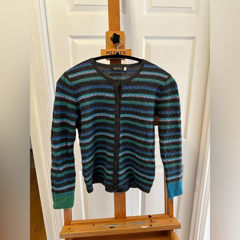 Sol Alpaca Striped Sweater